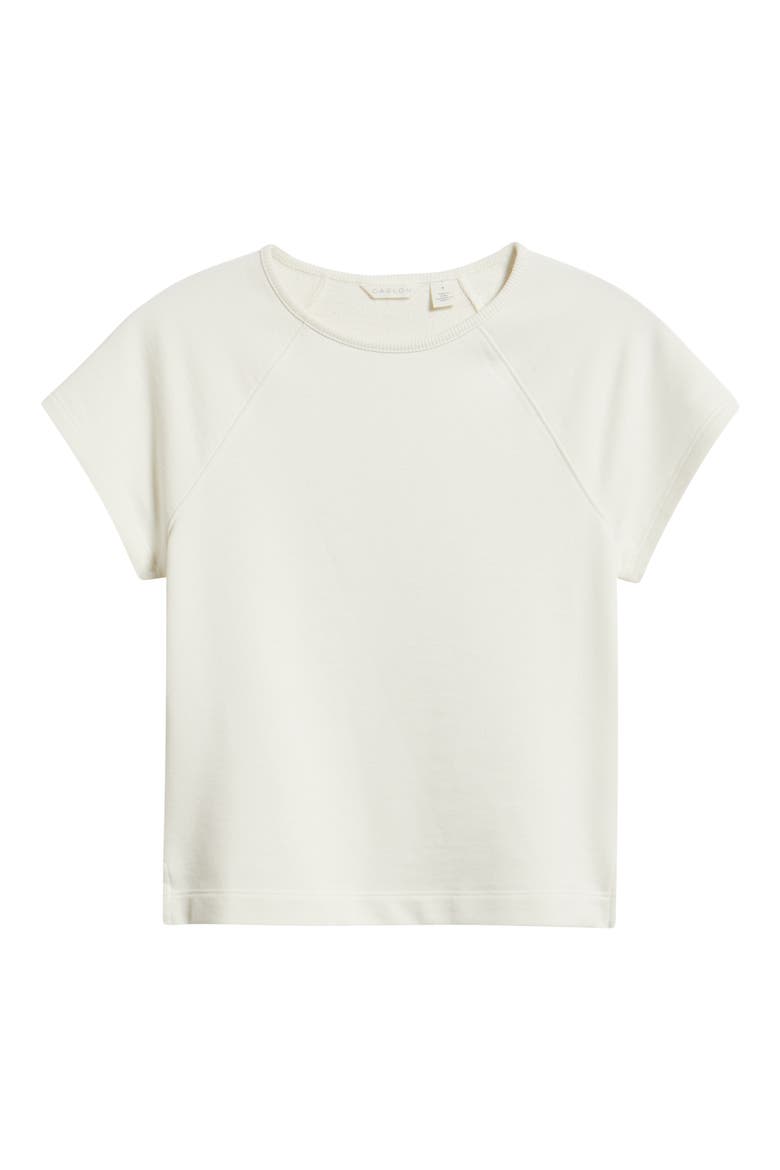 Short Sleeve Terry Sweatshirt, Main, color, IVORY CLOUD