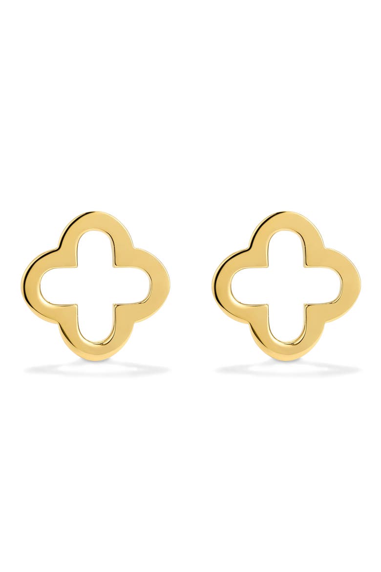 Classic Clover Stud Earrings, Main, color, GOLD