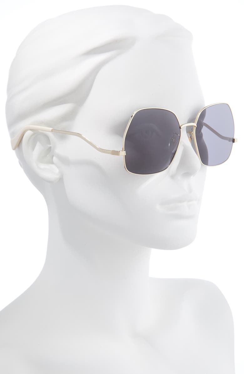 Gucci 59mm Square Sunglasses, Alternate, color,