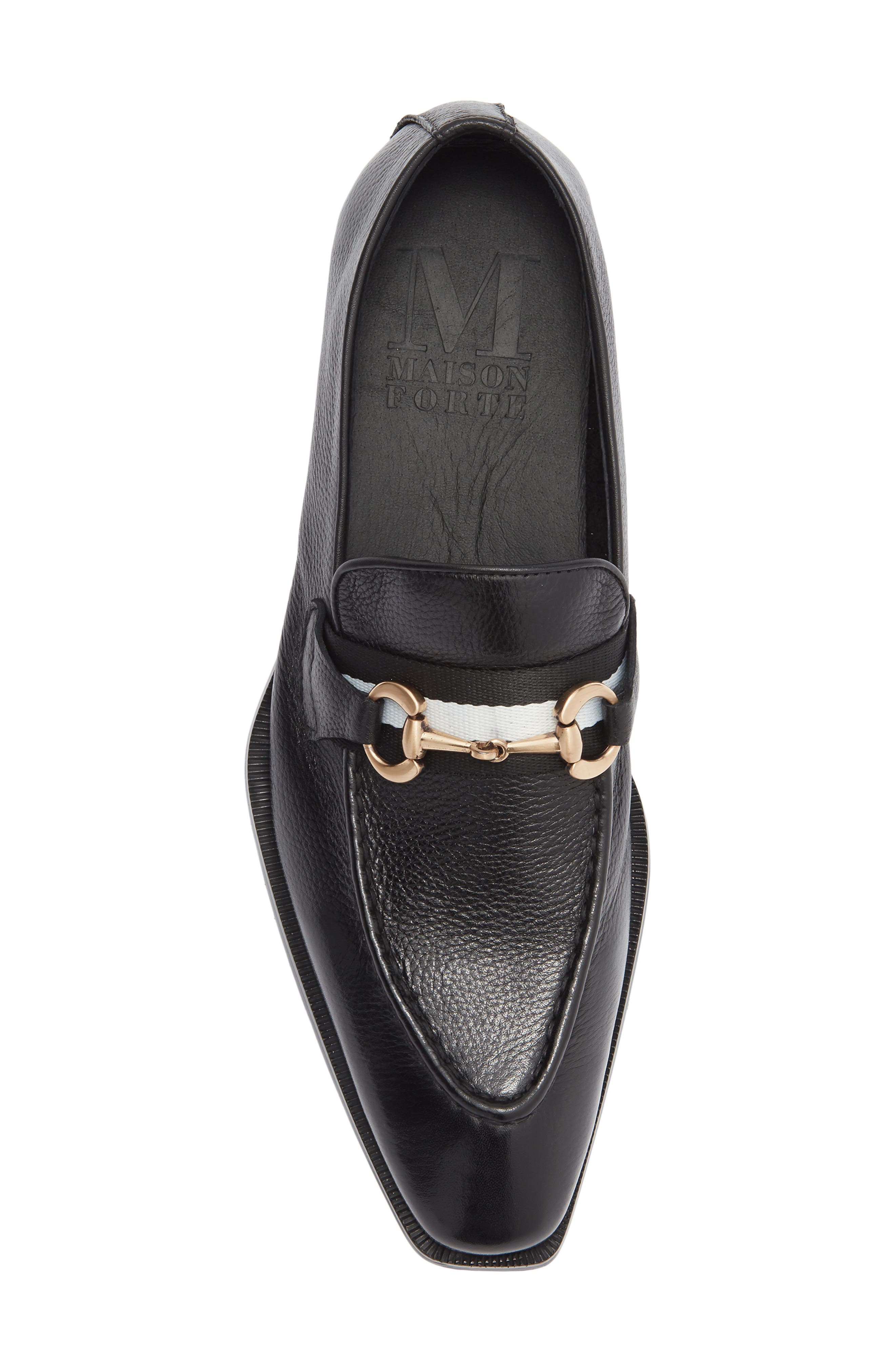 Maison Forte Islero Bit Loafer, Alternate, color, Black