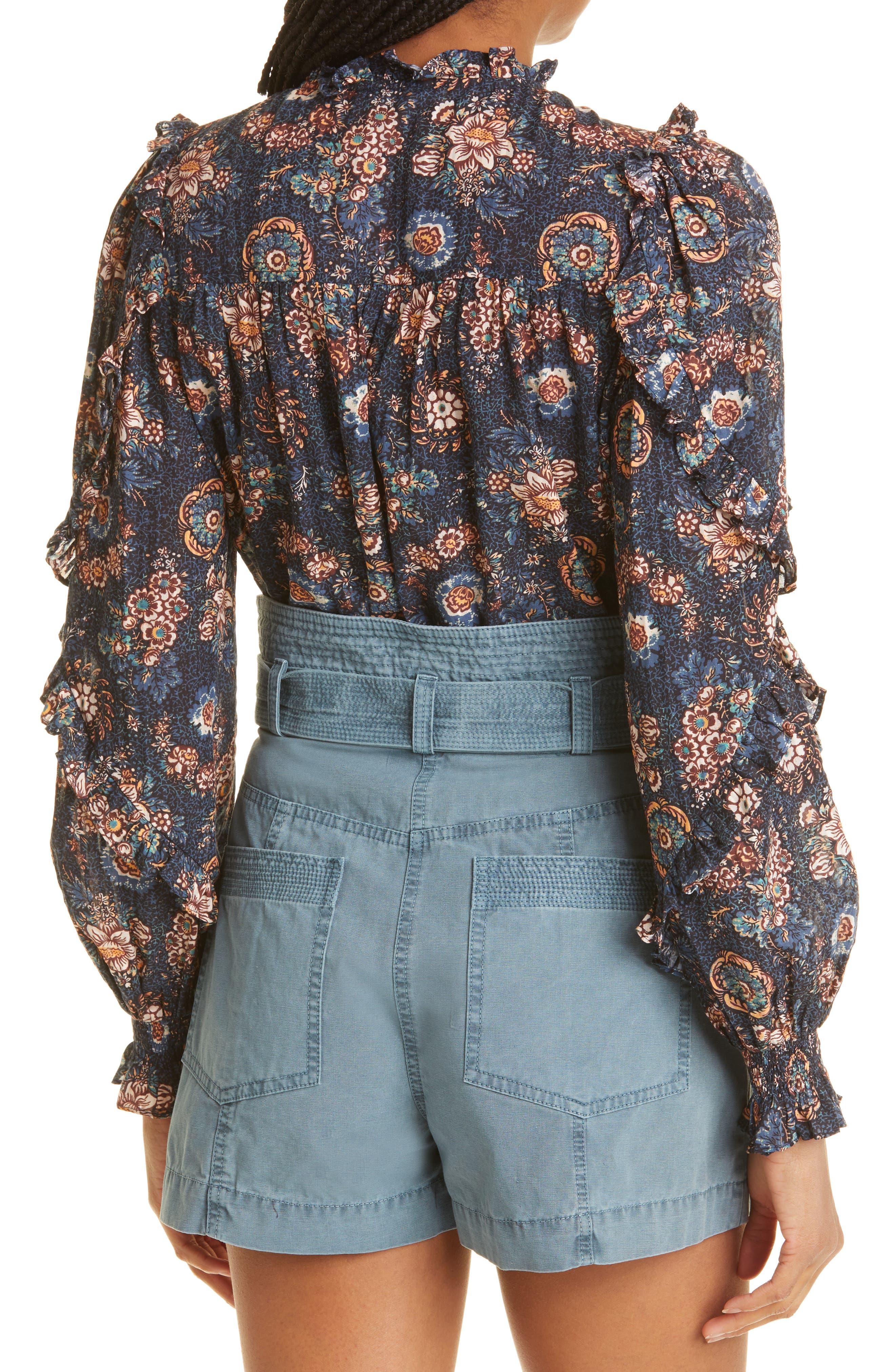 Manet Floral Ruffle Blouse - image 2