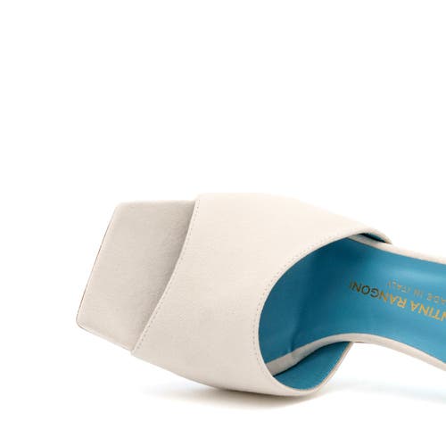 Valentina Rangoni Laura Slide Sandal In Marmo Cashmere