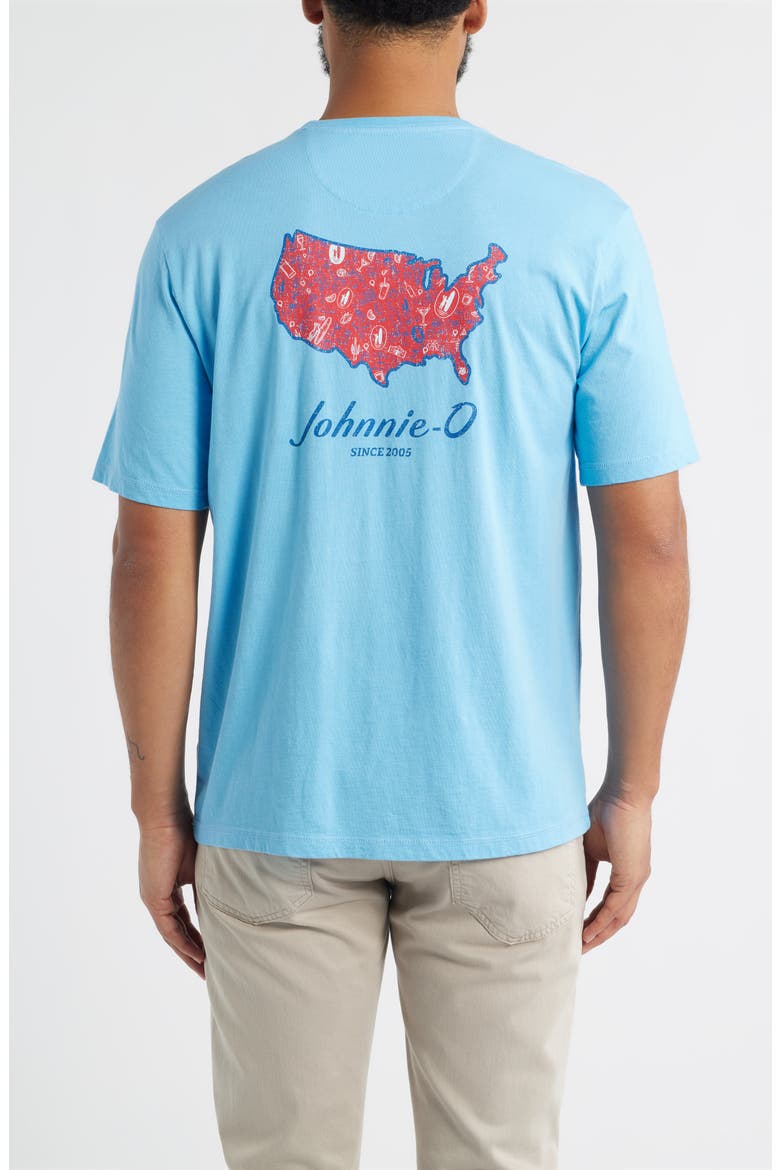 Brews 'n' Views Cotton Blend Pocket T-Shirt, Alternate, color, MALIBLU