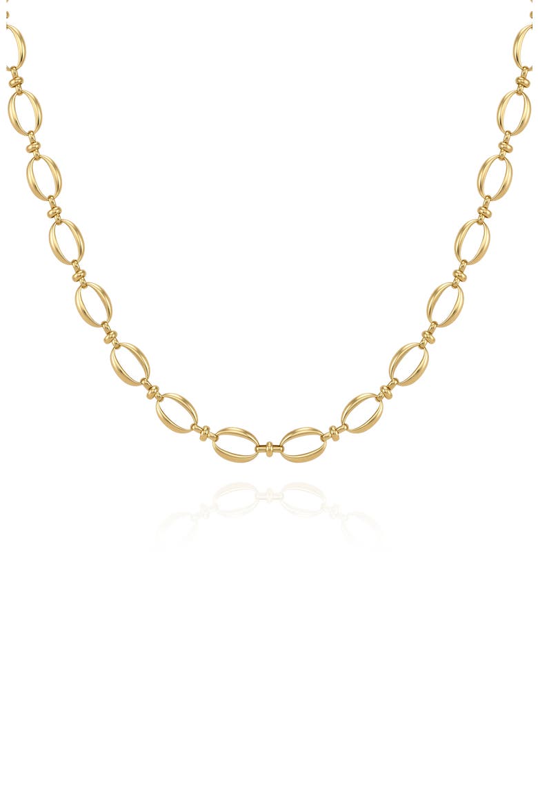Chunky Oval Link Necklace, Alternate, color, GOLD