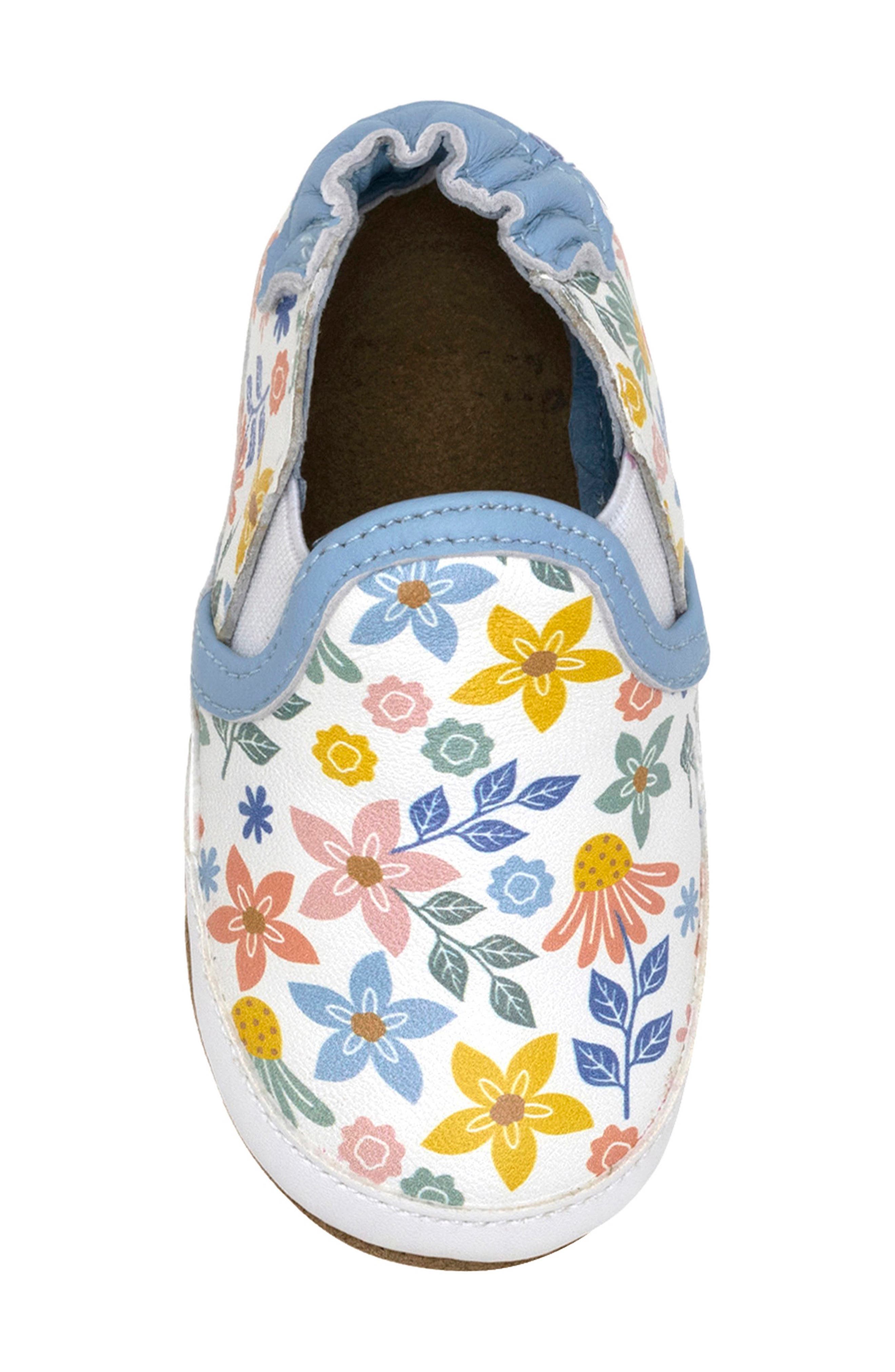 Robeez<sup>®</sup> Bloom Crib Shoe, Alternate, color, 