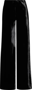 Vince Colette High Waist Velvet Wide Leg Pants