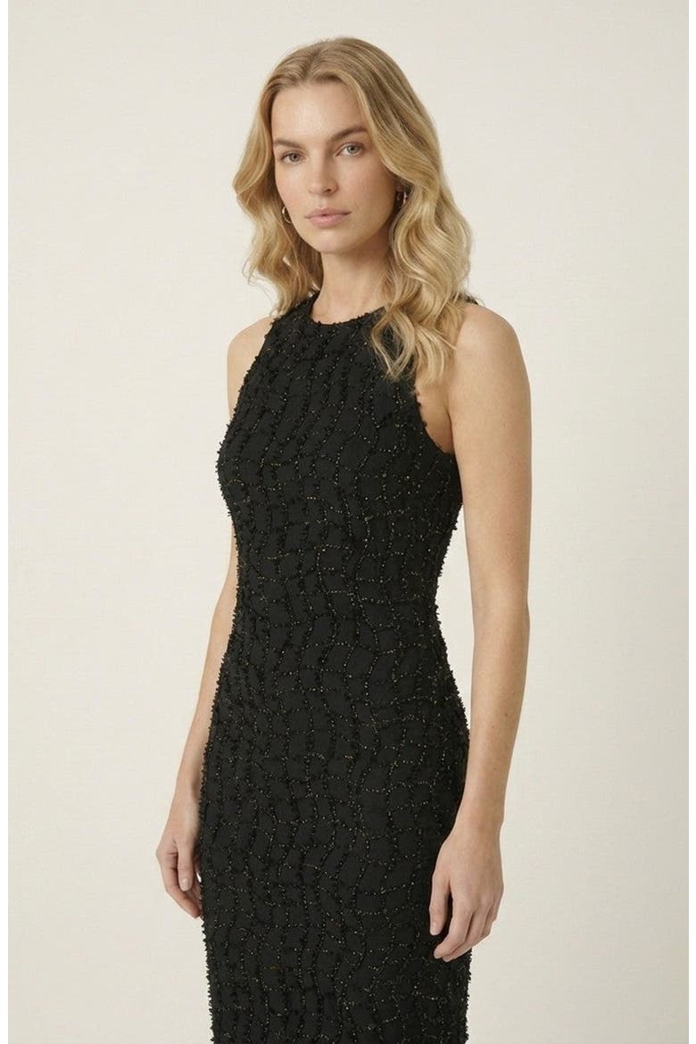 Round Neck Bodycon Dress, Alternate, color, Black