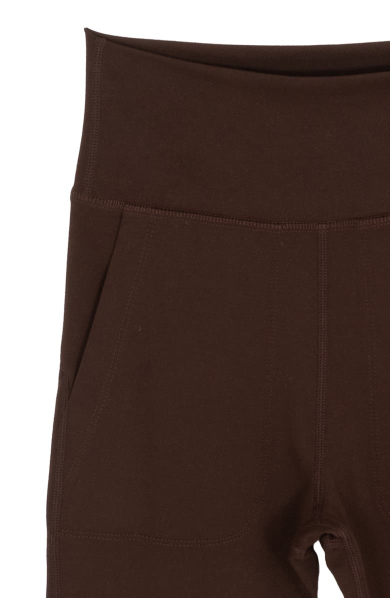 Rare Editions Kids' Plaid Fleece Shacket, T-Shirt & Flared Leggings Set, Alternate, color, 