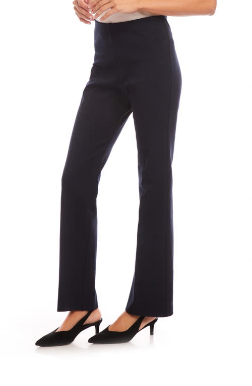 Karen Kane Stretch Twill Bootcut Pants In Navy