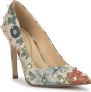 Jessica Simpson Welica Embellished Jacquard Pump