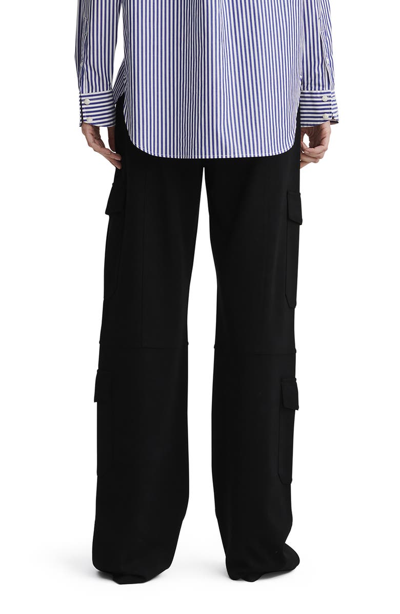 rag & bone Irina Wide Leg Cargo Pants, Alternate, color, Black