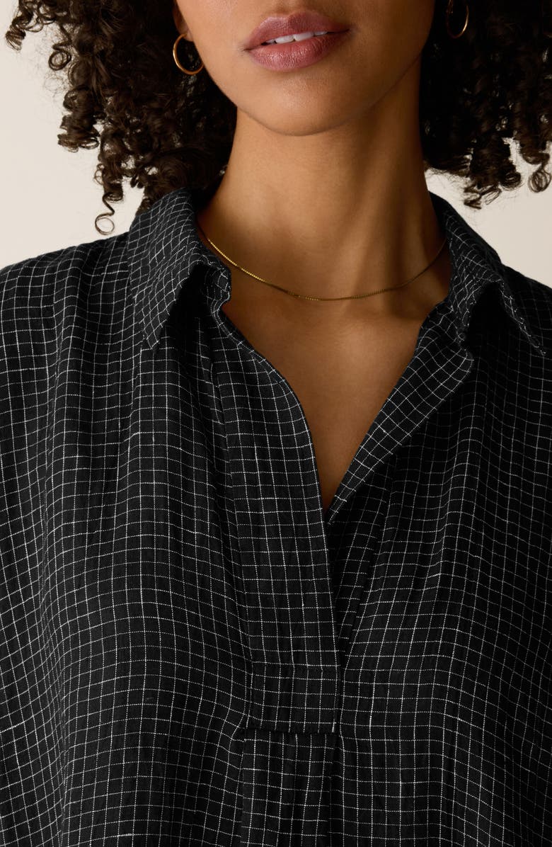 Eileen Fisher Print Elbow Sleeve Shirtdress, Alternate, color, 