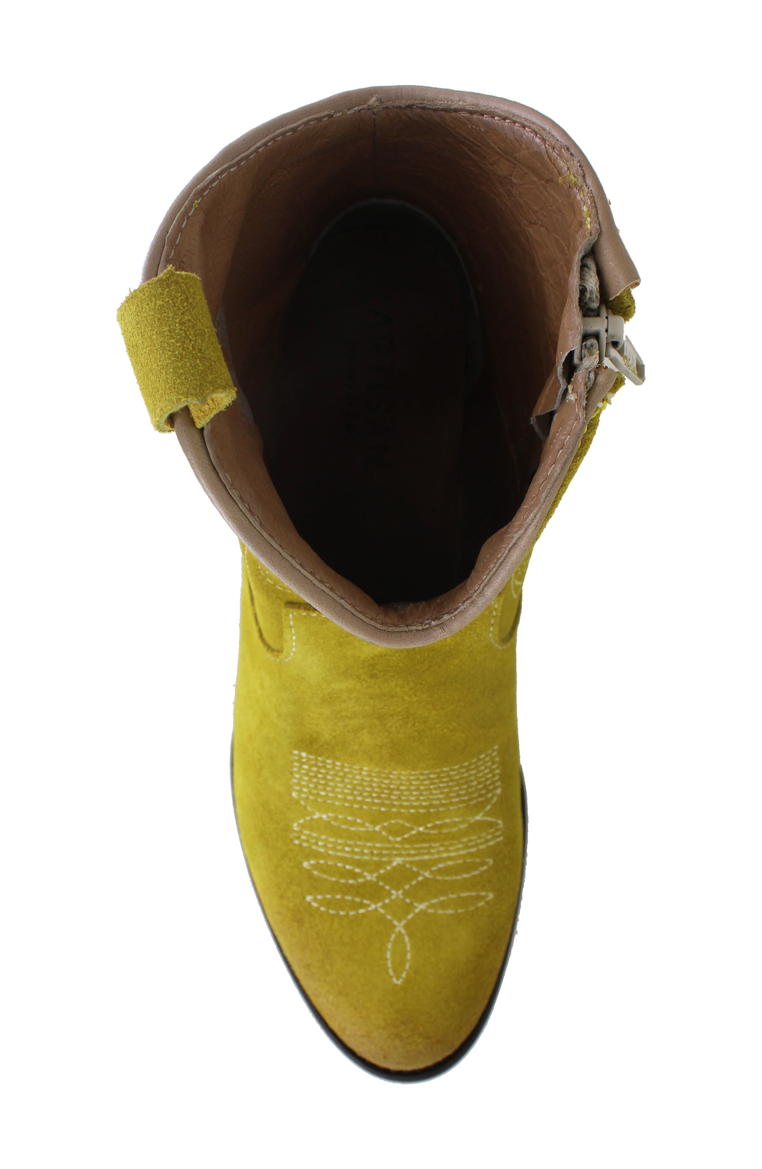 ZIGI ARTISAN Mireya Lizard Embossed Western Boot, Alternate, color, 