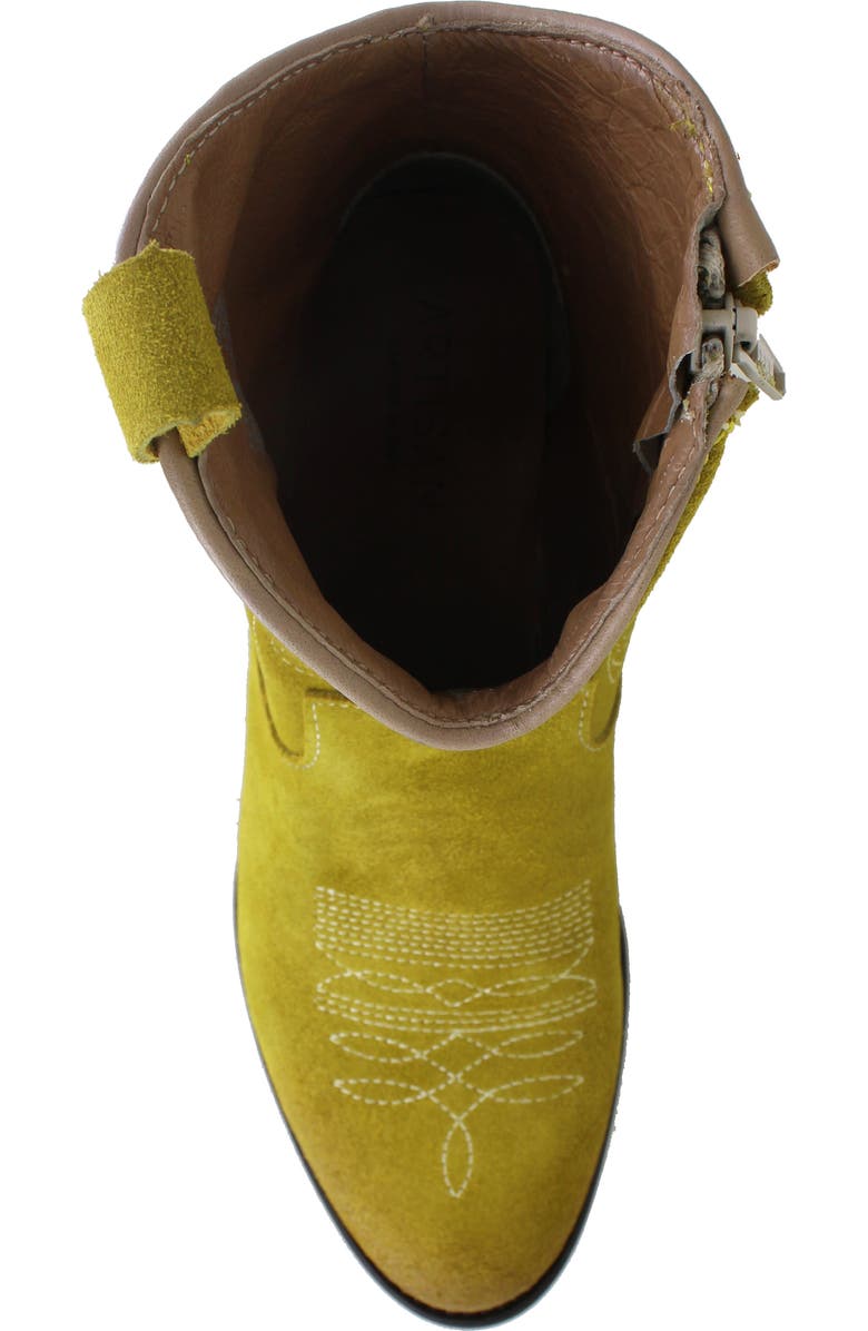 ZIGI ARTISAN Mireya Lizard Embossed Western Boot, Alternate, color, Green