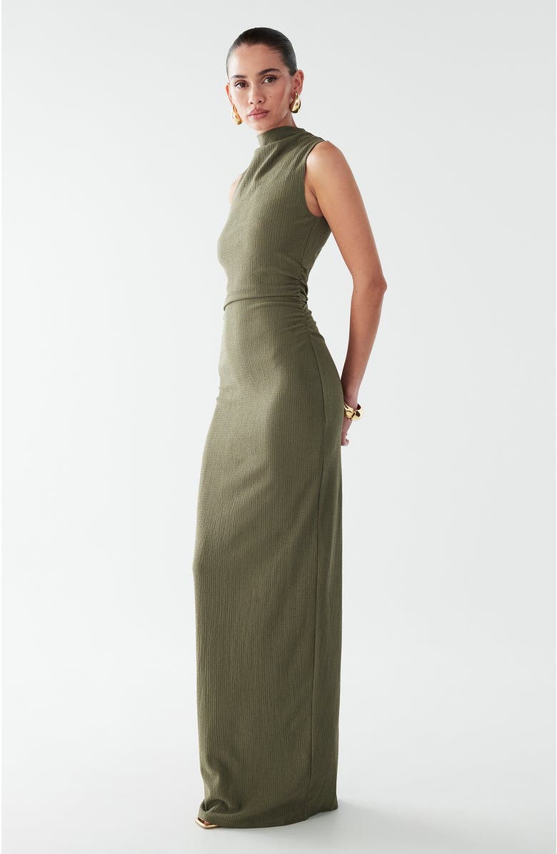 BWLDR Lana Maxi Dress, Alternate, color, Dark Olive