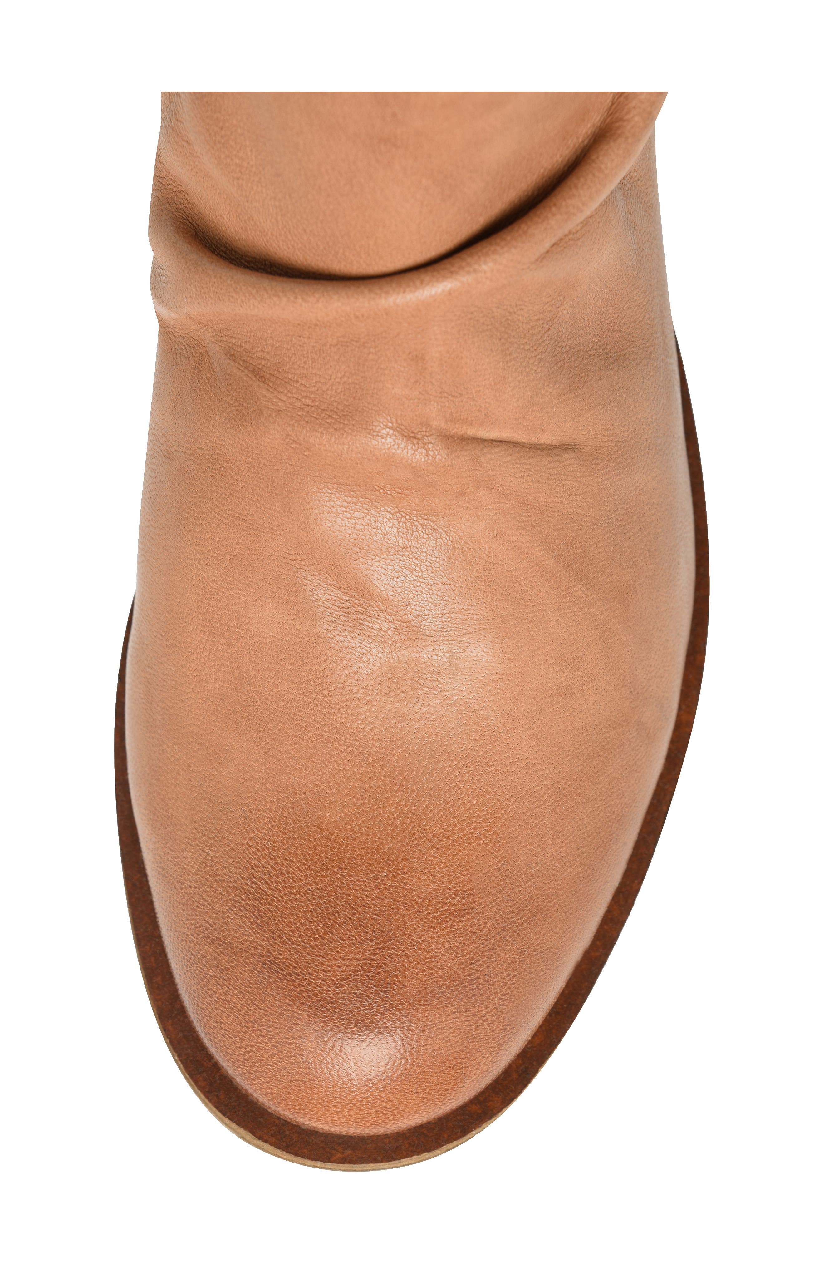 Söfft Beckie Ruched Bootie, Alternate, color, Luggage