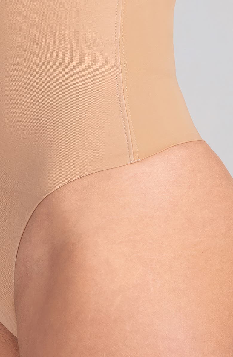 Honeylove Superpower High Waist Shaper Thong, Alternate, color, Sand