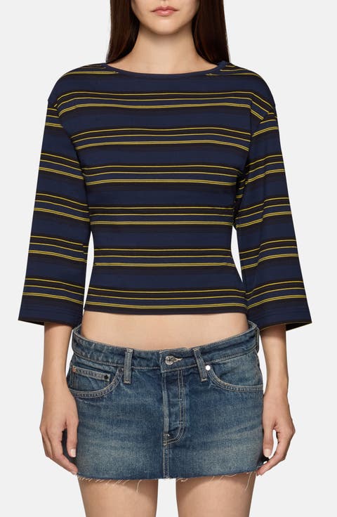 Douglas Striped Crop Top