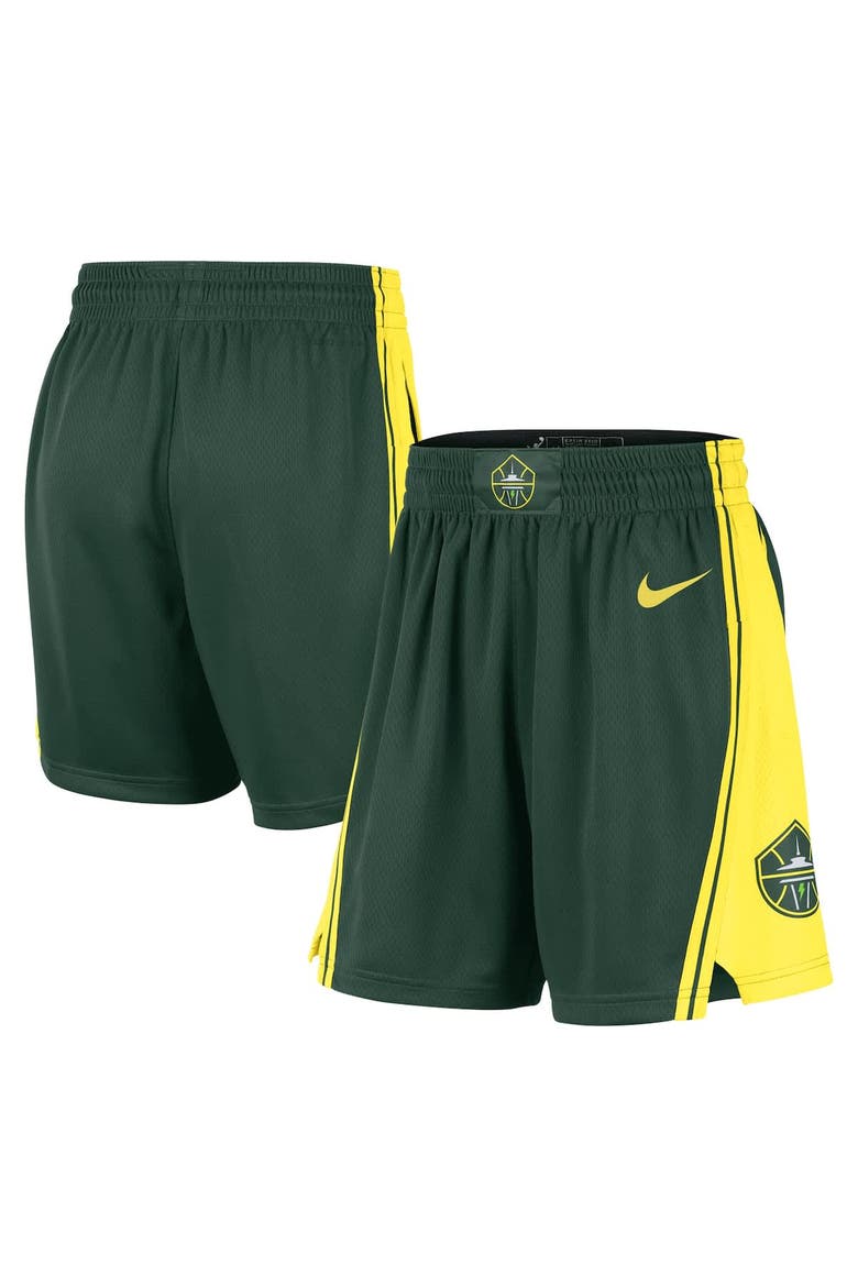 Women's Nike Green Seattle Storm On-Court Victory Performance Shorts, Main, color, Green