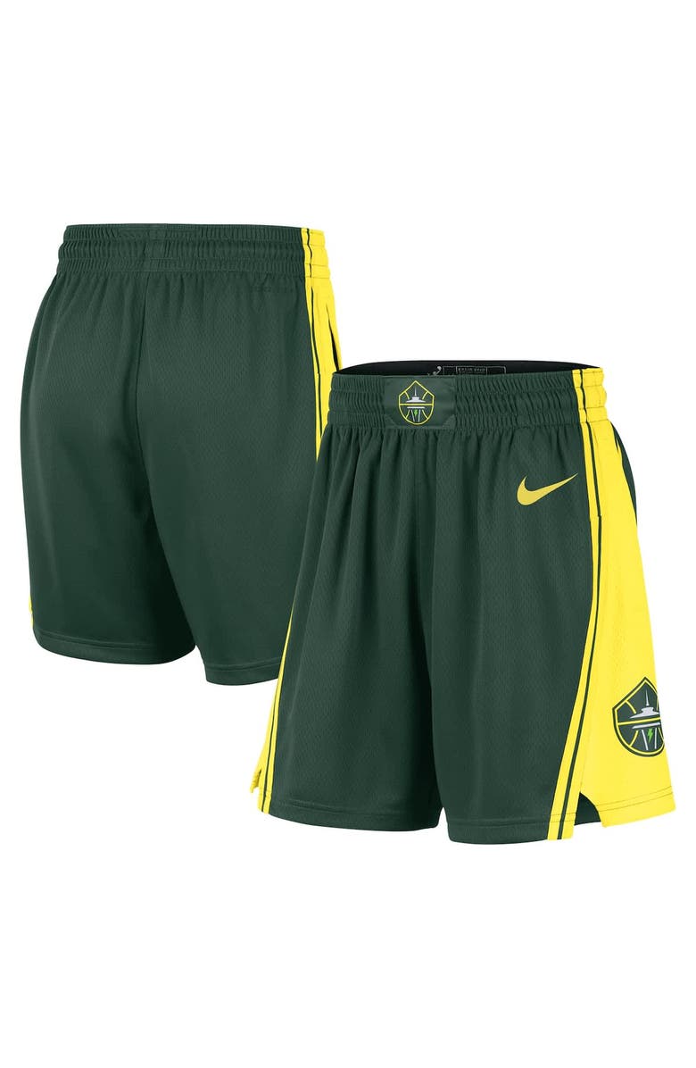 Nike Women's Nike Green Seattle Storm On-Court Victory Performance Shorts, Main, color, Green