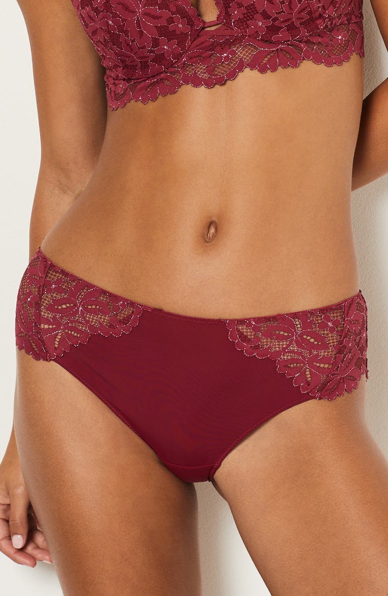 Etam Lengende Lace Trim Panties, Main, color, 
