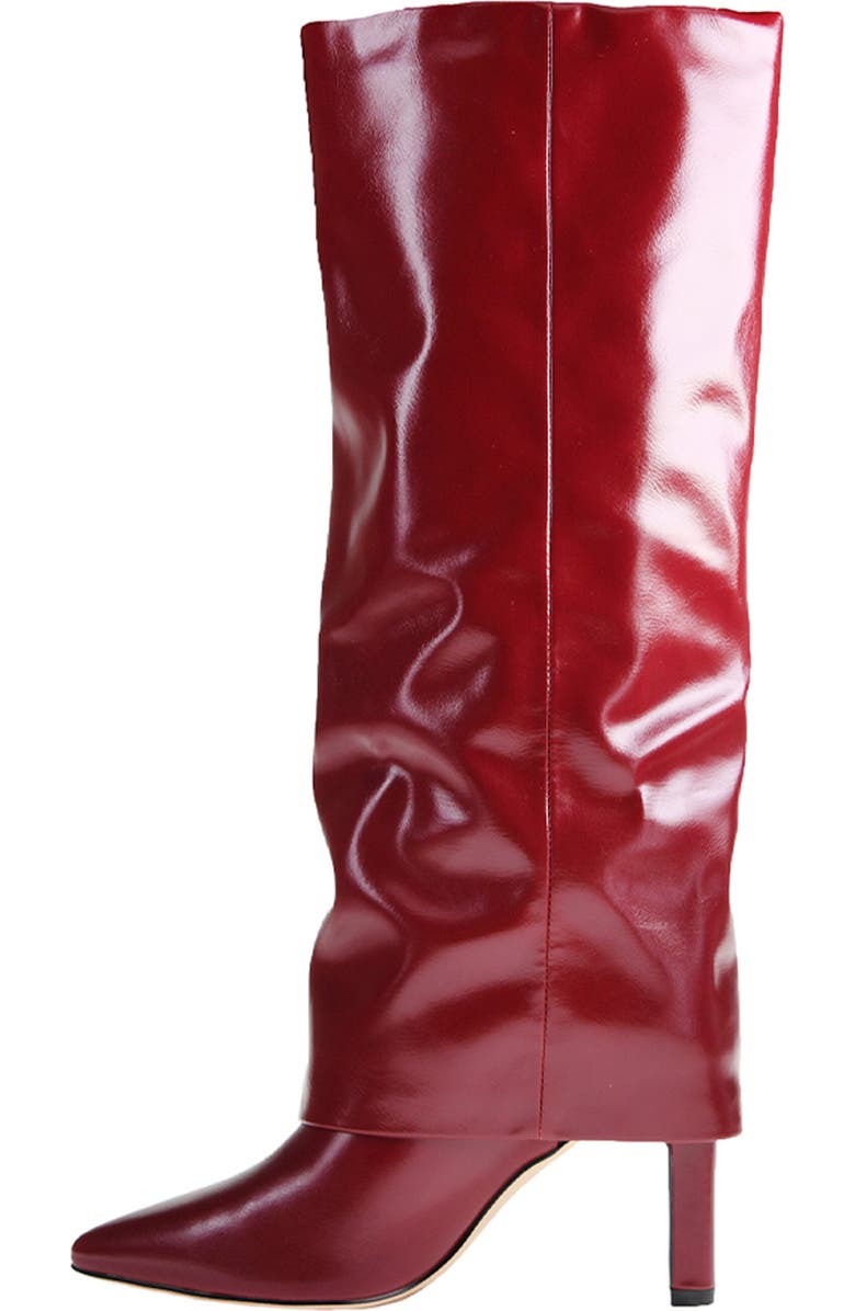 Chinese Laundry Fave Foldover Shaft Pointed Toe Knee High Boot, Alternate, color, Red
