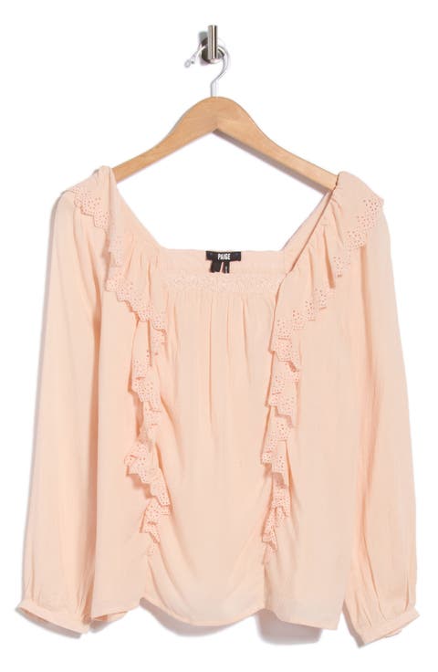 Brylen Ruffle Long Sleeve Top