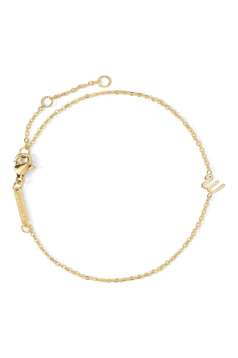 Initial Chain Bracelet, Main, color, GOLD - W