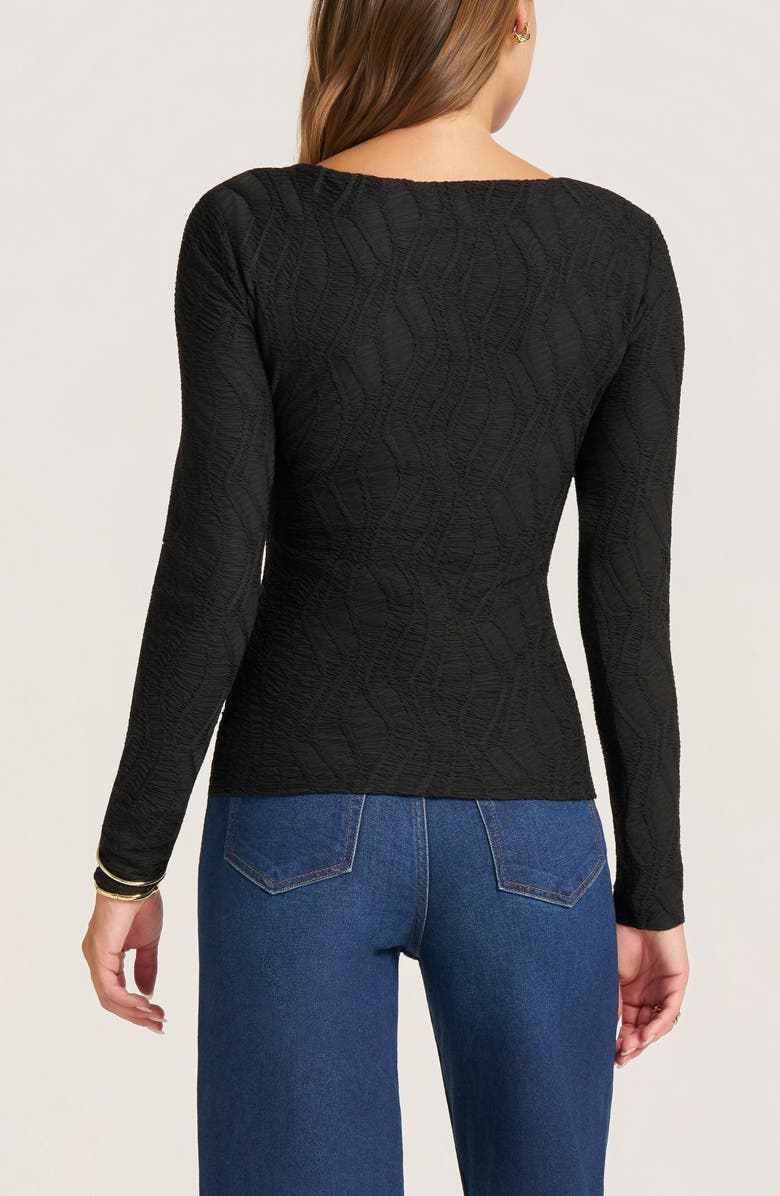 matty m. Rowan Scoop Neck Top, Alternate, color, Black