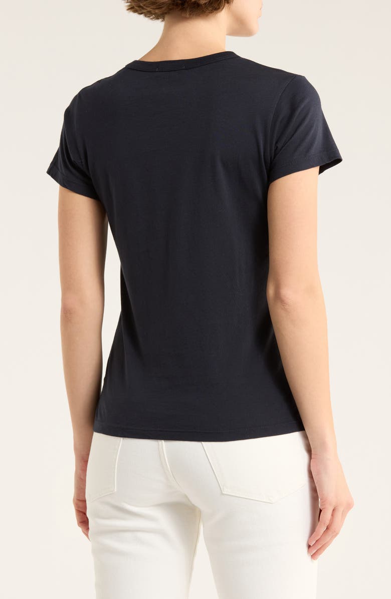 BUCK MASON Slim Fit Crewneck Pima Cotton T-Shirt, Alternate, color, Dark Navy