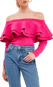 Endless Rose Off the Shoulder Knit Top