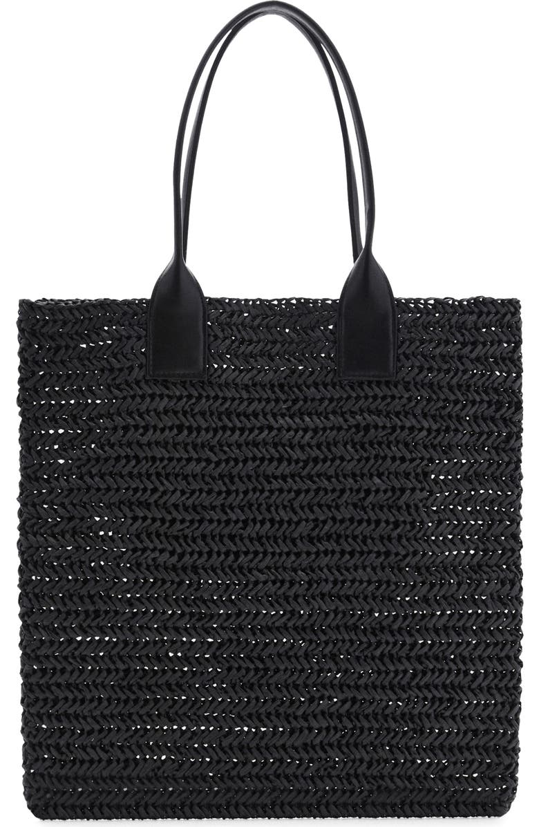 MANGO Braided Straw Shopper, Main, color,