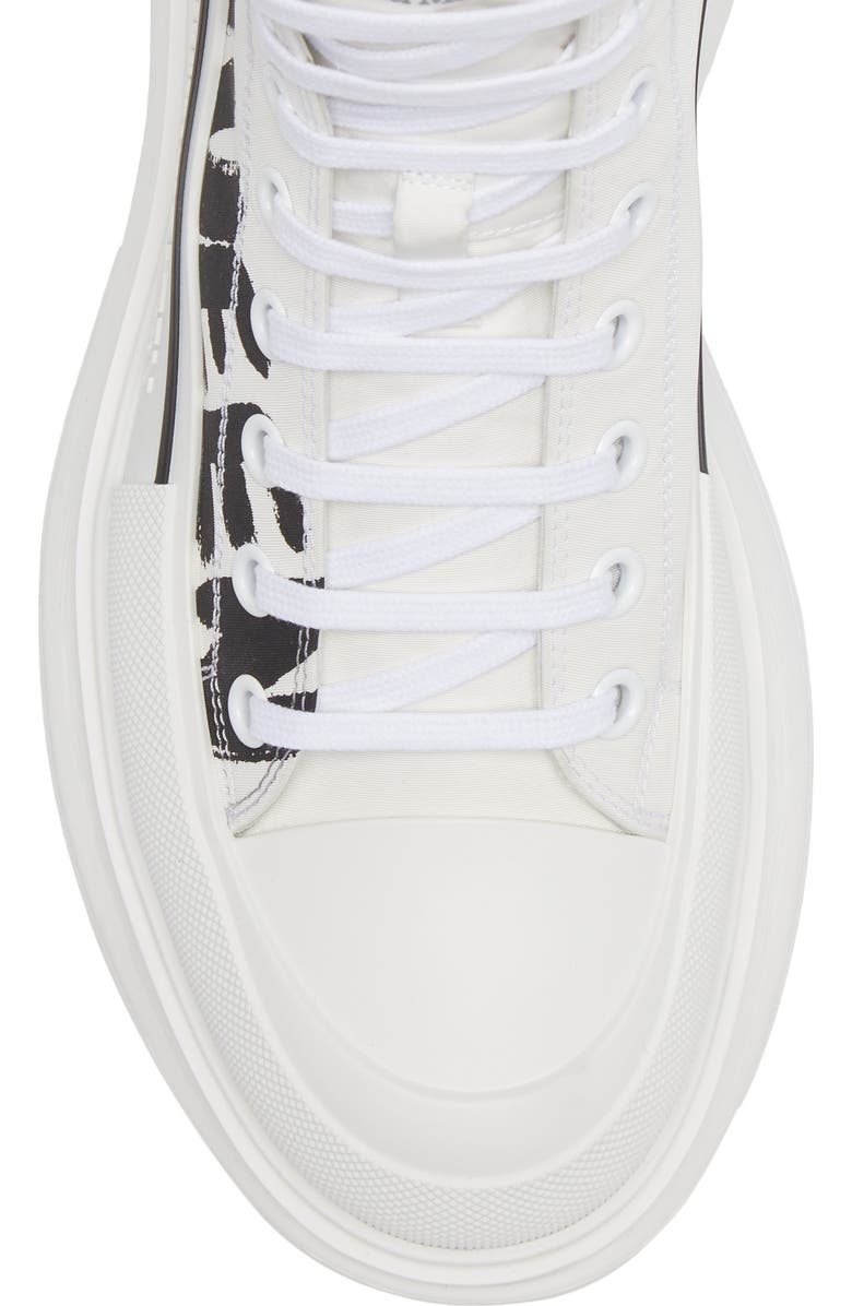 McQueen Graffiti Tread Slick High Top Sneaker, Alternate, color,