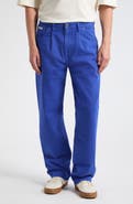 Noah Brushed Pleated Straight Leg Jeans
