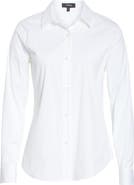 Theory Tenia Cotton Blend Blouse