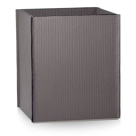 Piega Braid Gray Waste Basket