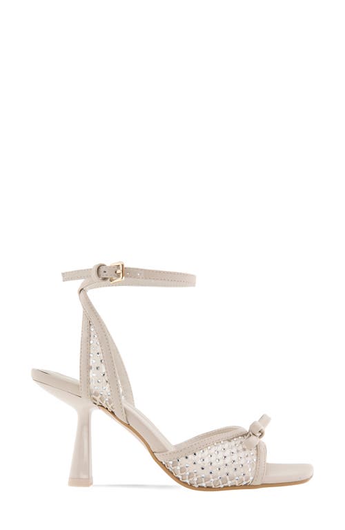 Bcbg Rino Ankle Strap Sandal In Stone/rhinestone