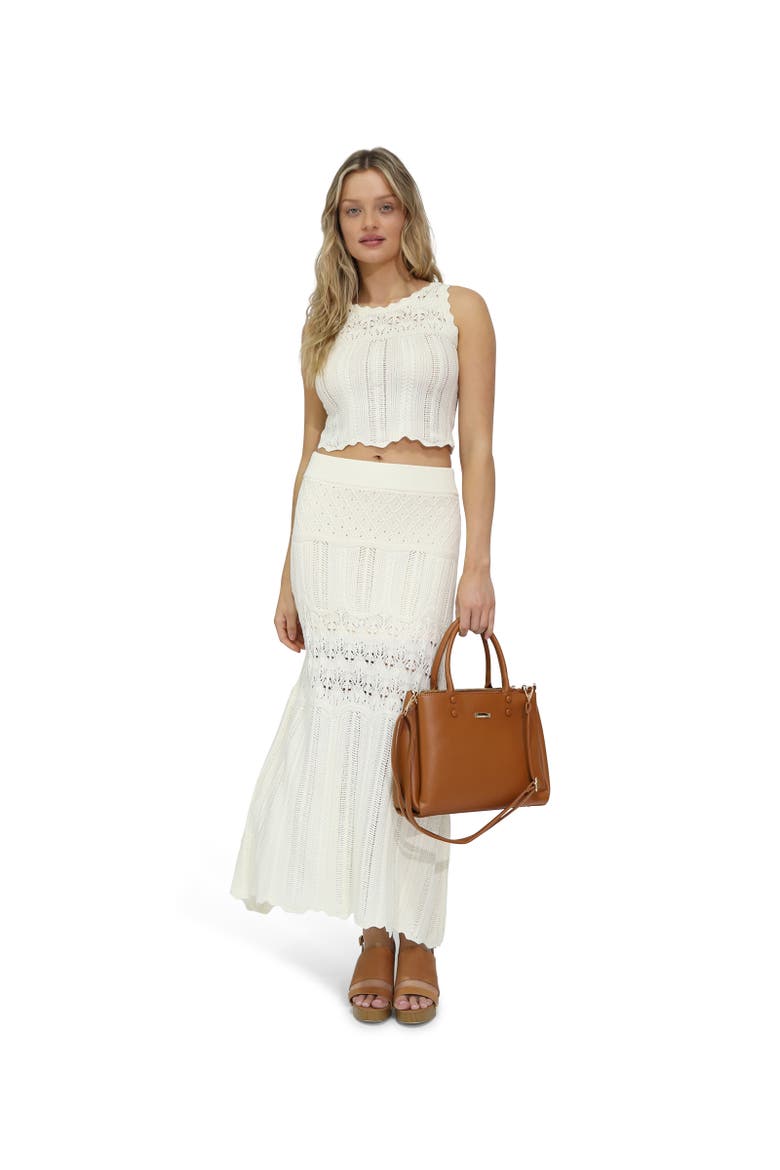 Harvest Haze Crochet Crop Top, Alternate, color, White