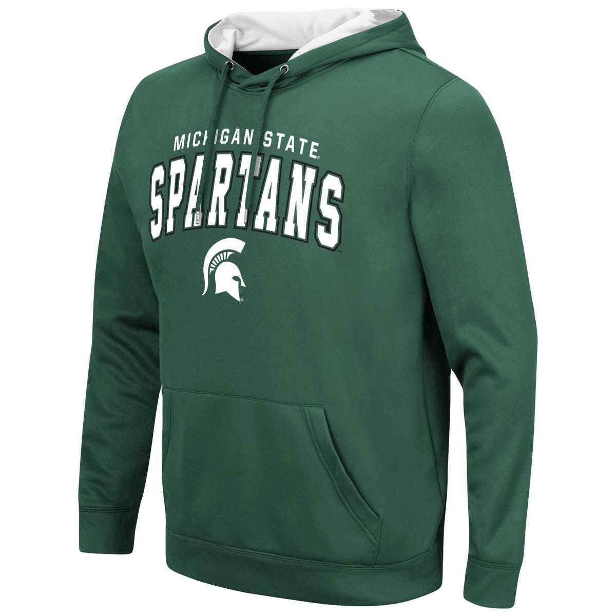 Men's Colosseum Green Michigan State Spartans ResistancePullover Hoodie - image 2