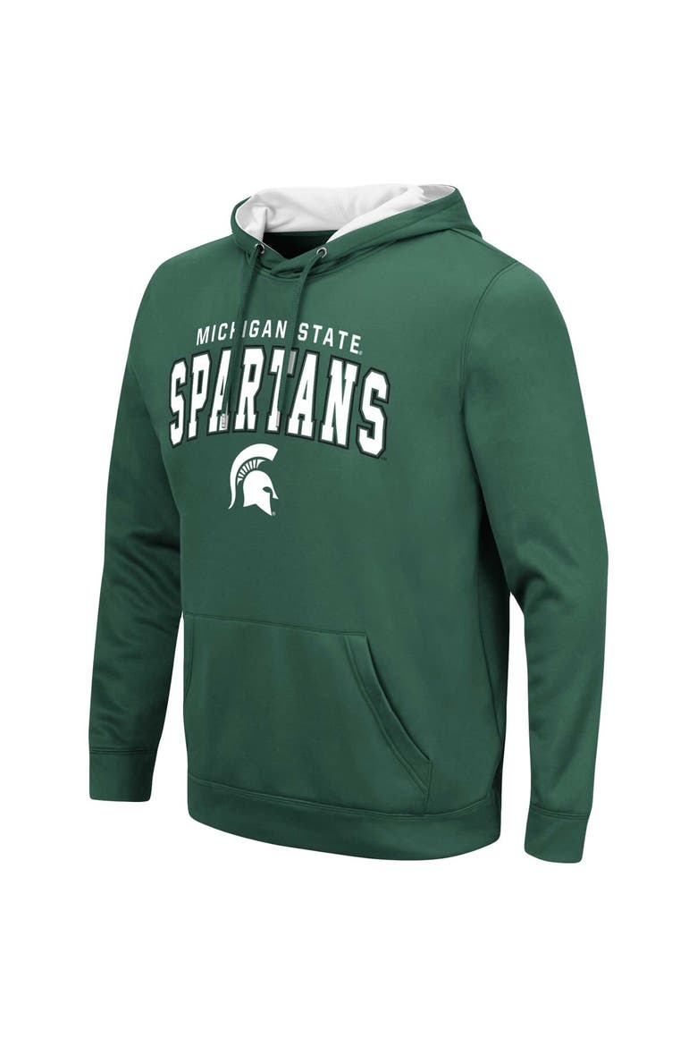 Men's Colosseum Green Michigan State Spartans Resistance Pullover Hoodie, Alternate, color, Green