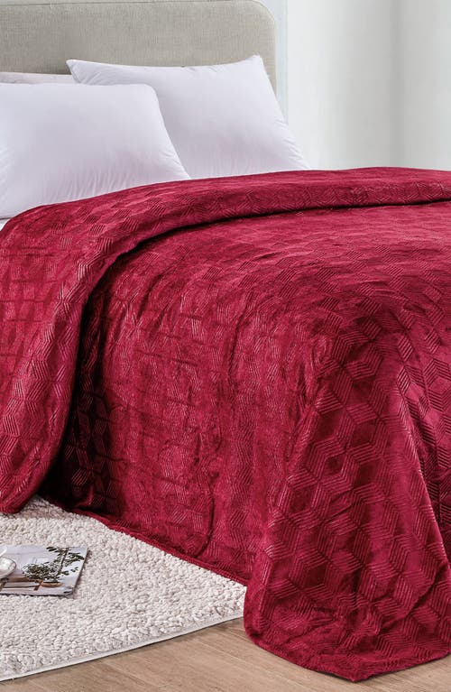 Luxury Home Amrani Embossed Ultrasoft Throw Blanket