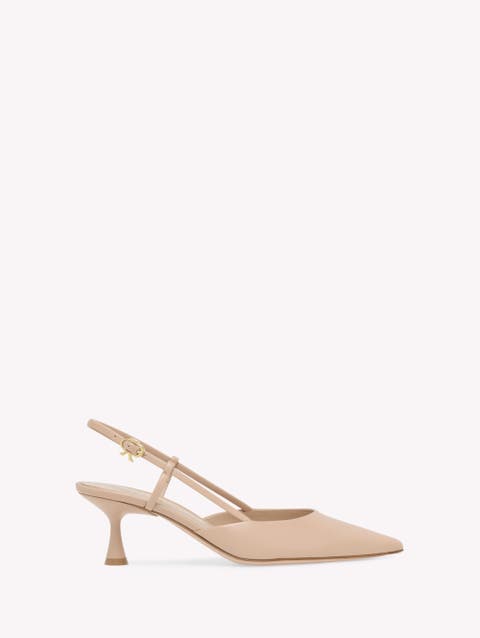 Kitten Heel Slingback Pointed Toe Pump