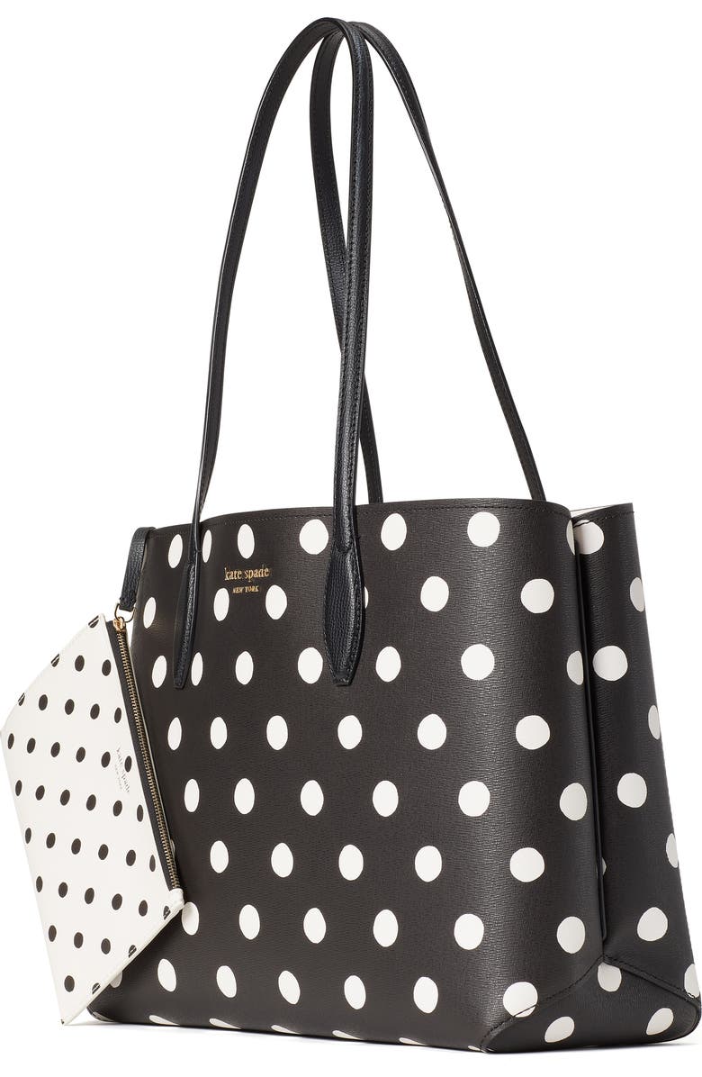 Kate Spade New York all day sunshine dot large coated canvas tote, Alternate, color,