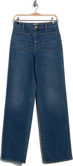 The Perfect Vintage Patch Pocket Wide Leg Jeans