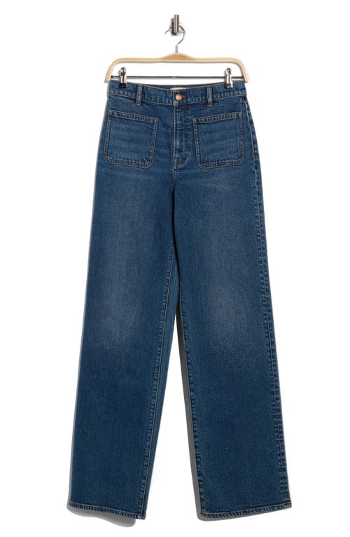 Madewell The Perfect Vintage Patch Pocket Wide Leg Jeans In Blue