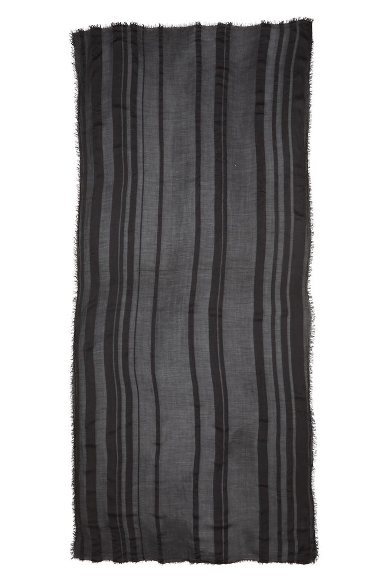 Sheer Stripe Pareo Wrap, Alternate, color, BLACK