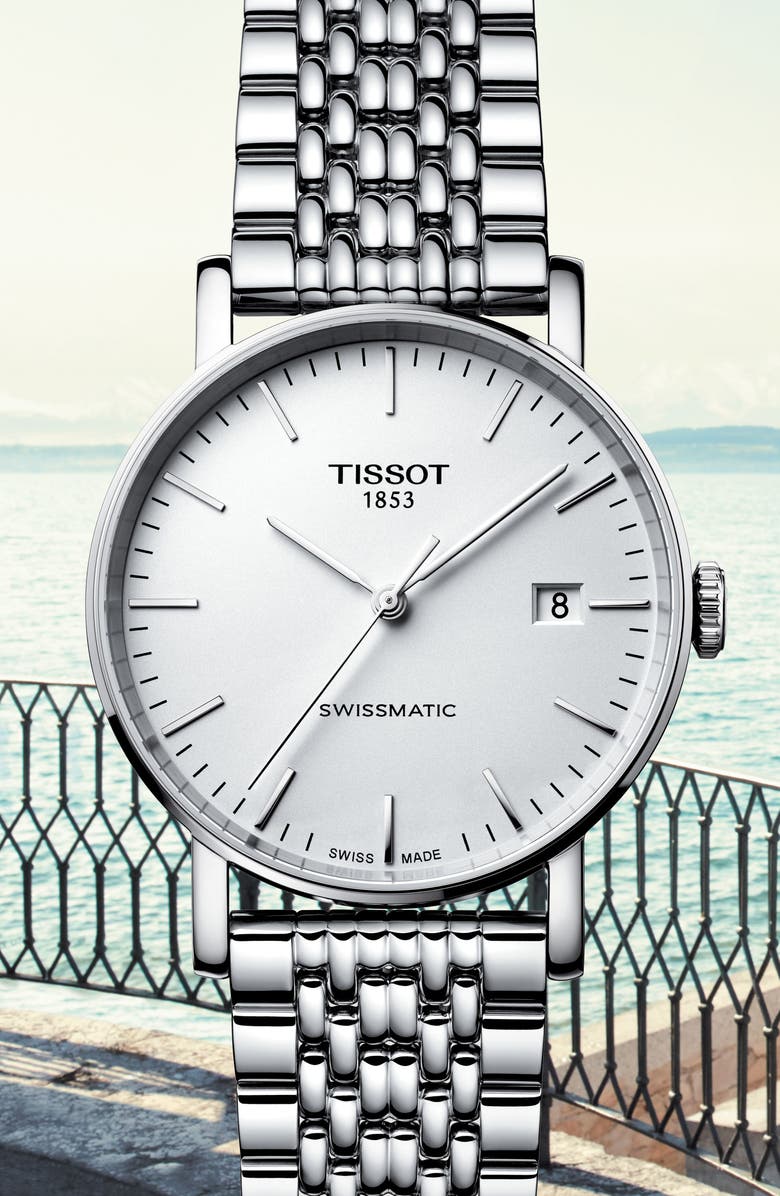 Tissot Everytime Swissmatic Automatic Bracelet Watch, 40mm, Alternate, color, 