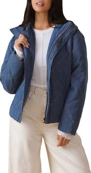 FLYING TOMATO Quilted Denim Jacket