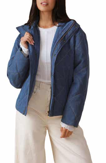 FLYING TOMATO Quilted Denim Jacket