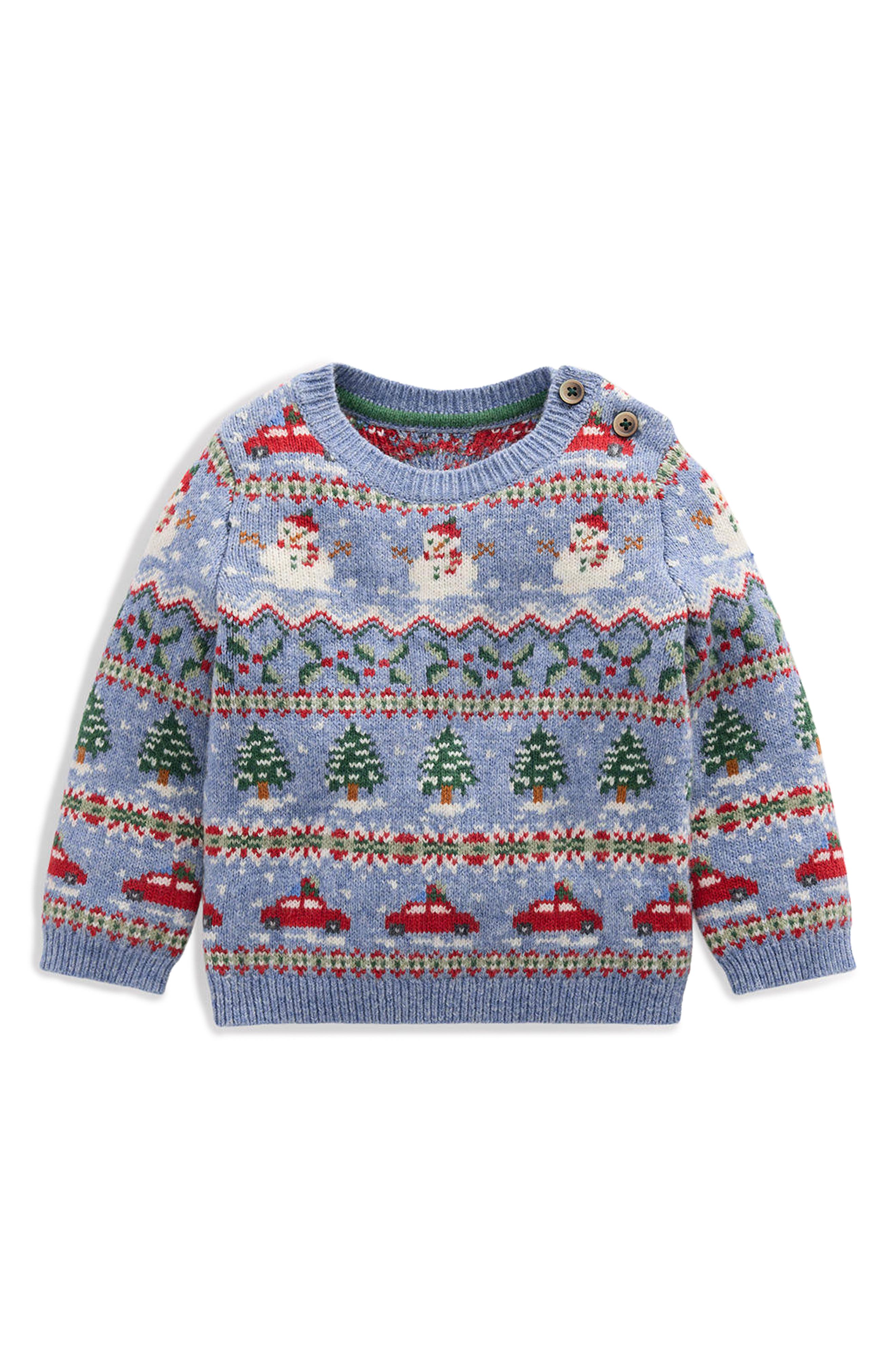 selected GLACIER BLUE FESTIVE FAIR ISLE